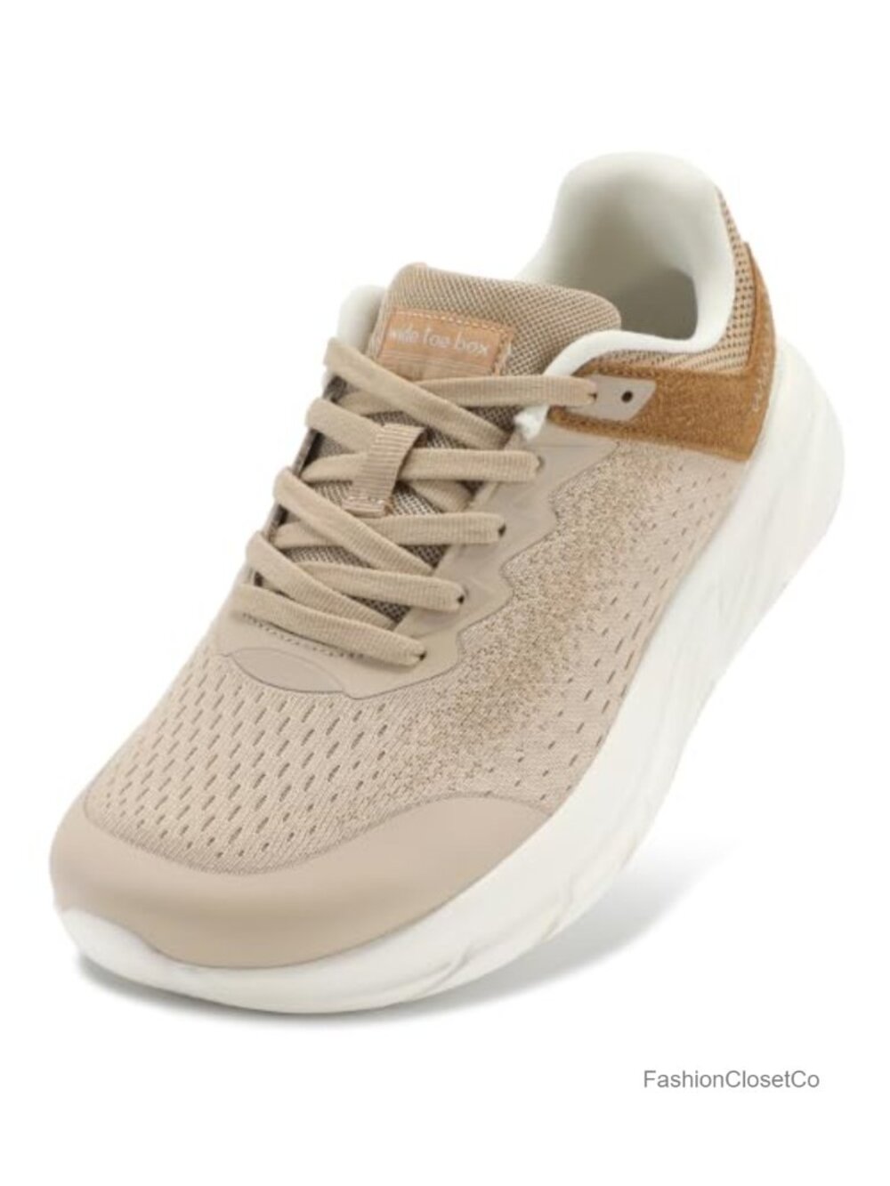 Women's Wide Width Walking Running Athletic Sneakers with Wide Toe Box